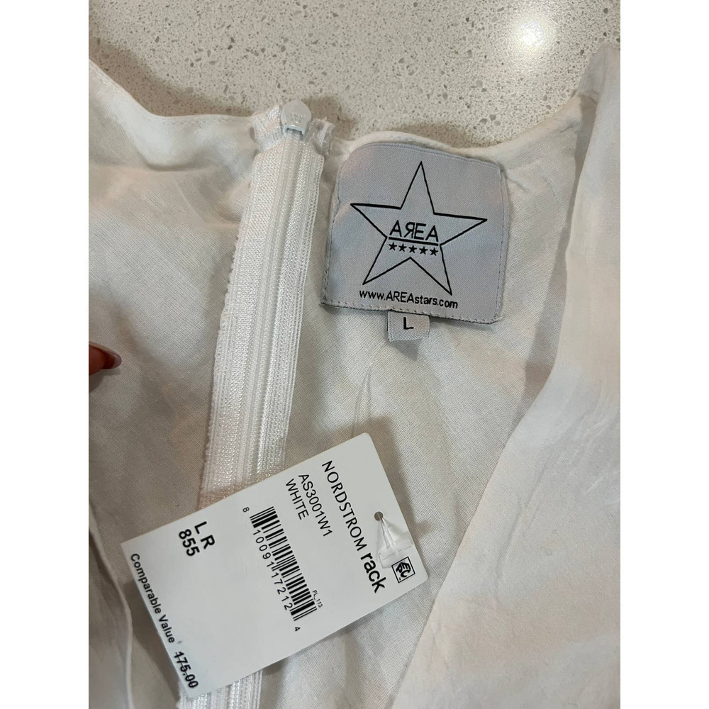 Area Stars Crochet Lace Mini Dress White Size L NWT - Picture 7 of 10